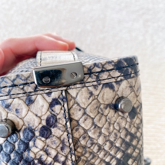 Coach Swagger 21 Snake Embossed Satchel Crossbody Bag - Picture 7 of 11